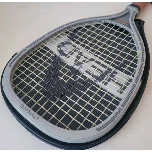 AMF Head Master Racketball Racquet Metal Frame Brown 3 3/4 Grip w/Head Cover - Picture 6 of 15